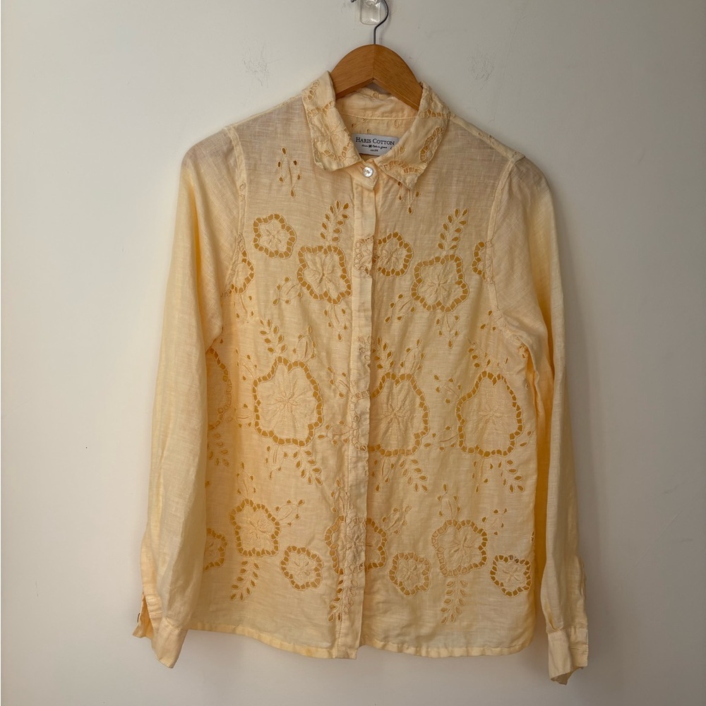 Haris Cotton Linen Button Down​ - Picture 2 of 14